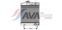Chłodnica, układ chłodzenia silnika AVA Quality Cooling UG2002