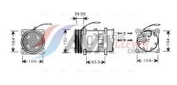 Sprężarka, klimatyzacja AVA Quality Cooling VLAK039