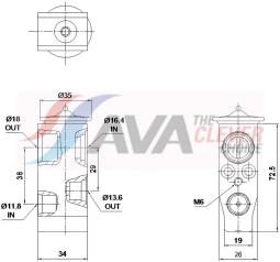 Chłodnica, układ chłodzenia silnika AVA Quality Cooling VL2148
