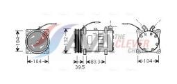 Wentylator, kondensator klimatyzacji AVA QUALITY COOLING UV7182