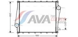 Chłodnica, układ chłodzenia silnika AVA QUALITY COOLING VL2156