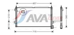 Chłodnica oleju, automatyczna przekładnia AVA QUALITY COOLING VL3153