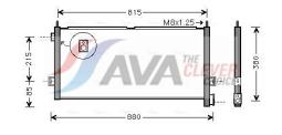 Chłodnica oleju, automatyczna przekładnia AVA QUALITY COOLING VL3153