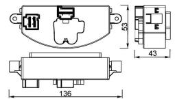 Regulator, wentylator nawiewu do wnętrza pojazdu Mahle ABR106000P