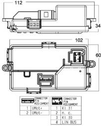 Regulator, wentylator nawiewu do wnętrza pojazdu Mahle ABR68000P