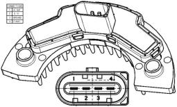 Regulator, wentylator nawiewu do wnętrza pojazdu Mahle ABR9000P