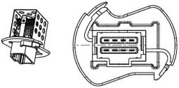 Regulator, wentylator nawiewu do wnętrza pojazdu Mahle ABR90000P