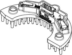 Regulator, wentylator nawiewu do wnętrza pojazdu MAHLE ABR58000P