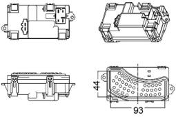 Regulator, wentylator nawiewu do wnętrza pojazdu MAHLE ABR5000S