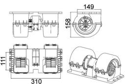 Wentylator wewnętrzny MAHLE AB145000P