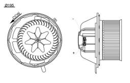 Wentylator wewnętrzny MAHLE AB194000S