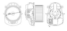 Wentylator wewnętrzny MAHLE AB258000S