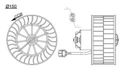 Wentylator wewnętrzny MAHLE AB44000S