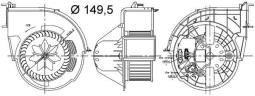 Wentylator wewnętrzny MAHLE AB83000S