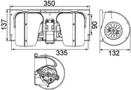 Wentylator wewnętrzny MAHLE AB85000P