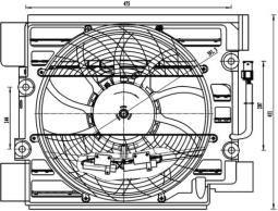 Wentylator, kondensator klimatyzacji MAHLE ACF23000S