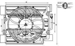 Wentylator, kondensator klimatyzacji MAHLE ACF23000S