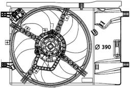 Wentylator, kondensator klimatyzacji MAHLE ACF37000P