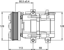 Sprężarka, klimatyzacja MAHLE ACP101000P