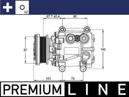 Sprężarka, klimatyzacja MAHLE ACP1099000P