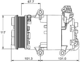 Sprężarka, klimatyzacja MAHLE ACP1330000P