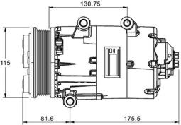 Sprężarka, klimatyzacja MAHLE ACP1331000P