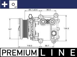 Sprężarka, klimatyzacja MAHLE ACP1336000P