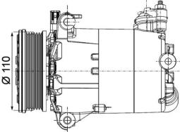 Sprężarka, klimatyzacja MAHLE ACP1357000P