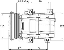 Sprężarka, klimatyzacja MAHLE ACP153000P