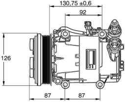 Sprężarka, klimatyzacja MAHLE ACP54000P