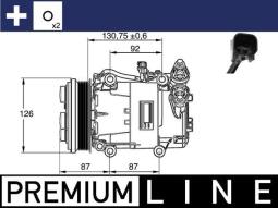 Sprężarka, klimatyzacja MAHLE ACP54000P