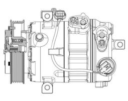 Sprężarka, klimatyzacja MAHLE ACP637000P