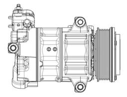 Sprężarka, klimatyzacja MAHLE ACP654000P