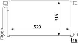 Skraplacz, klimatyzacja Mahle AC235001S