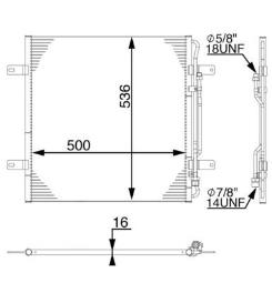 Skraplacz, klimatyzacja Mahle AC284000S