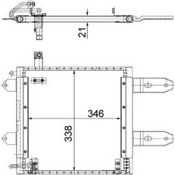 Skraplacz, klimatyzacja Mahle AC287000S