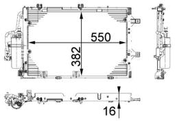 Skraplacz, klimatyzacja Mahle AC335000P