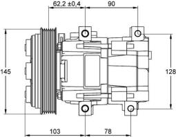 Sprężarka, klimatyzacja MAHLE ACP843000P