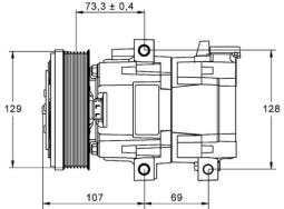 Sprężarka, klimatyzacja MAHLE ACP855000P