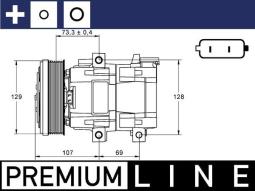 Sprężarka, klimatyzacja MAHLE ACP855000P