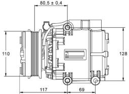 Sprężarka, klimatyzacja MAHLE ACP858000P