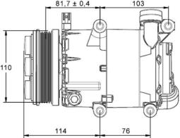 Sprężarka, klimatyzacja MAHLE ACP866000P