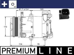 Sprężarka, klimatyzacja MAHLE ACP866000P