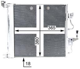 Skraplacz, klimatyzacja Mahle AC376000P