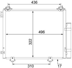Skraplacz, klimatyzacja Mahle AC484000S