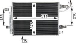 Skraplacz, klimatyzacja Mahle AC509000P