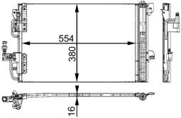 Skraplacz, klimatyzacja Mahle AC665000S