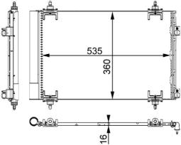 Skraplacz, klimatyzacja Mahle AC667000S