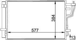 Skraplacz, klimatyzacja Mahle AC697000P
