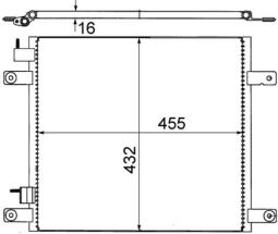Skraplacz, klimatyzacja Mahle AC705000S